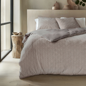 Dekbedovertrek Flanel Art - Taupe