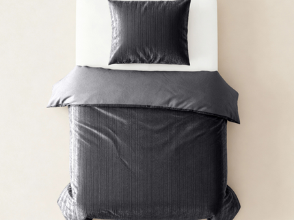 Dekbedovertrek Velvet Lining - Zwart