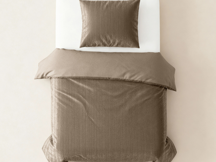 Dekbedovertrek Velvet Lining - Taupe