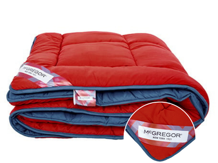 McGregor Lazy Dekbed Double Face - Rood / Navy - 200 x 200 cm