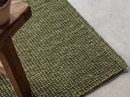 Handgeweven Jute Vloerkleed  - Groen