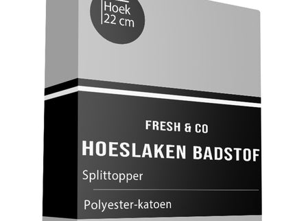 Fresh and Co Splittopper Hoeslaken - Badstof