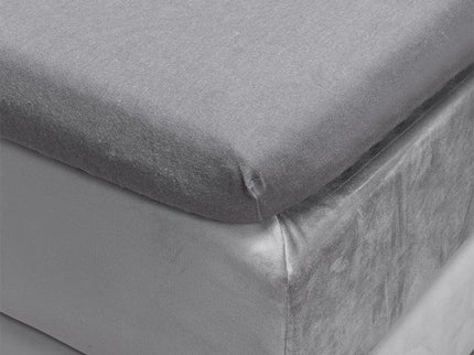 Fresh and Co Topper Hoeslaken - Flanel - Antraciet