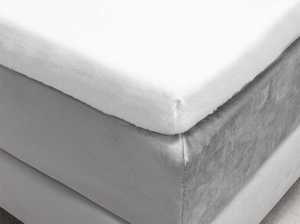 Fresh and Co Topper Hoeslaken - Flanel - Wit