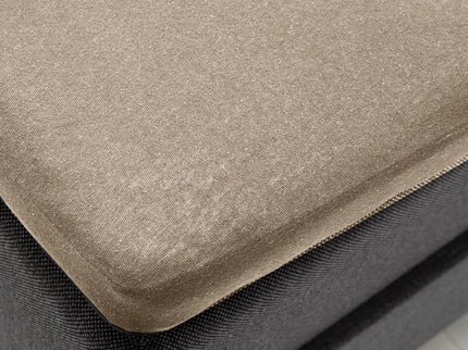 Fresh and Co Topper Hoeslaken - Katoen Jersey Stretch - Taupe