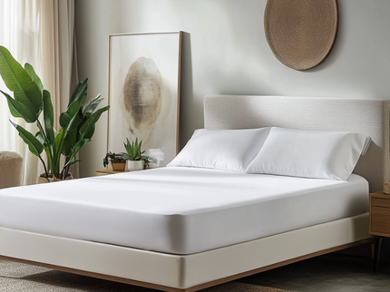 Luna Bedding Hoeslaken - Jersey Stretch - Wit