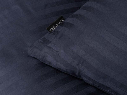 Presence Dekbedovertrek Katoen-Satijn - Satijnstreep - Donkerblauw