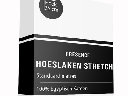 Presence Hoeslaken - Egyptisch Katoen Stretch - Wit