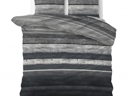 Sleeptime Dekbedovertrek Flanel Marcus - Grijs - 240 x 200/220 cm