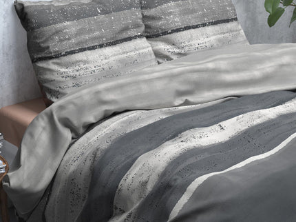 Sleeptime Dekbedovertrek Flanel Marcus - Grijs - 240 x 200/220 cm