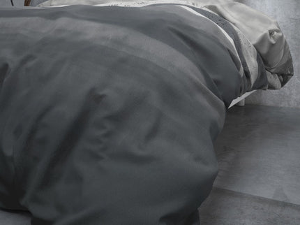 Sleeptime Dekbedovertrek Flanel Marcus - Grijs - 240 x 200/220 cm