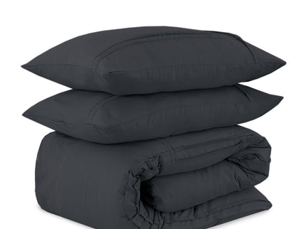 Sleeptime Dekbedovertrek Washed Tufted - Antraciet - 140 x 200/220 cm
