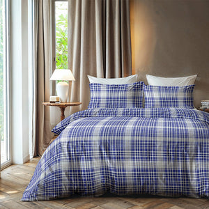 Zydante Dekbedovertrek Katoen-Flanel - Squares