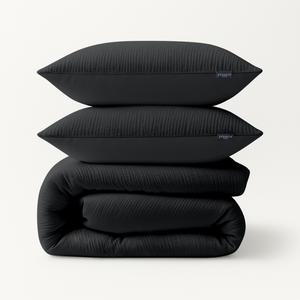 Zydante Dekbedovertrek Mousseline  - Donkergrijs