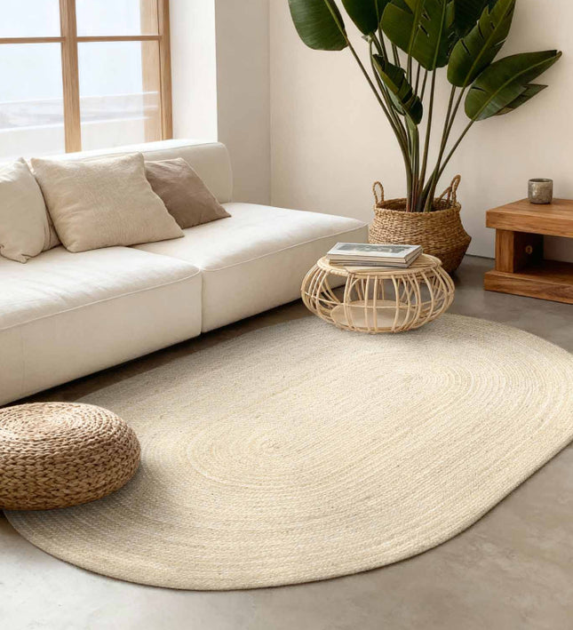 Vloerkleed Rangpur Ovaal - Natuurlijk Ivoor