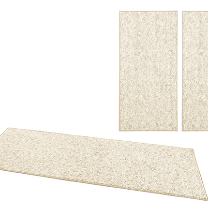 Vloerkleed Wolly Bedomranding - creme
