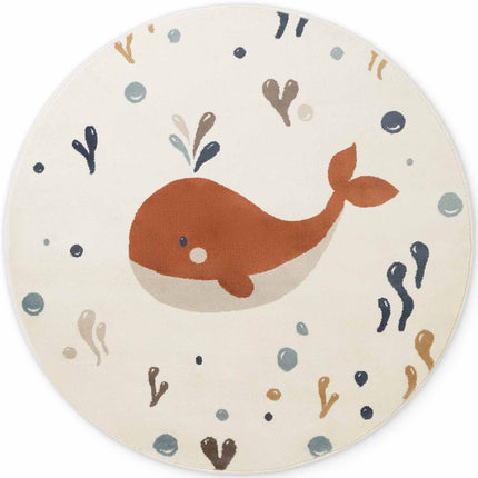 Vloerkleed Moby Rond - Creme Multicolor