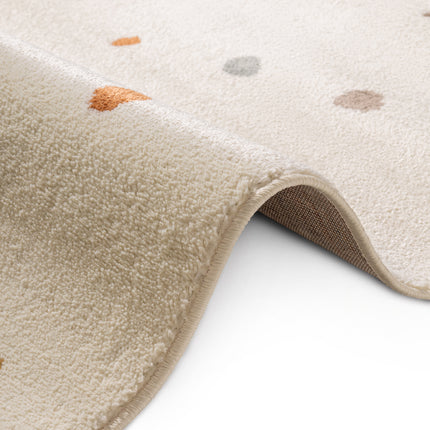 Vloerkleed Funny Dots Rechthoekig - creme, veelkleurig