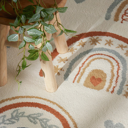Vloerkleed Bowie Rechthoekig - Creme Multicolor