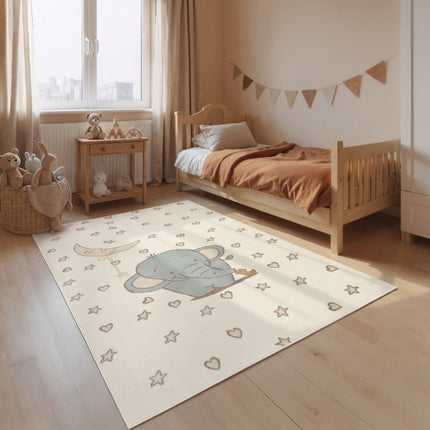 Vloerkleed Little Ellie Rechthoekig - Creme Multicolor