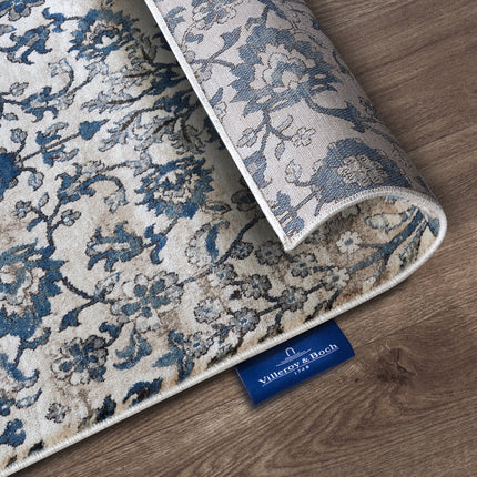 Vloerkleed Ernest Rechthoekig - Crème/Blauw