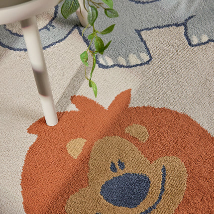 Vloerkleed Savanna Rond - Creme Multicolor