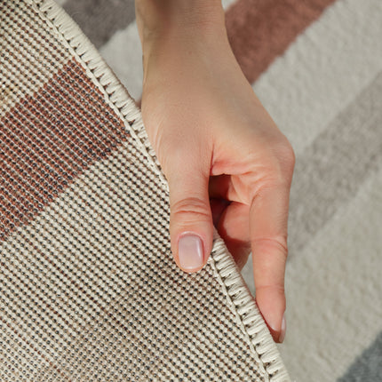 Vloerkleed Linnea Rond - Creme Multicolor
