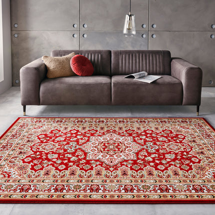 Vloerkleed Parun Tabriz Rechthoekig - rood