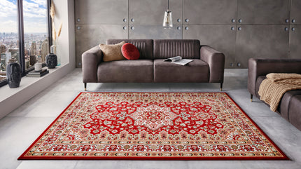 Vloerkleed Parun Tabriz Rechthoekig - rood