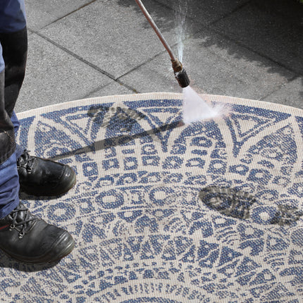 Vloerkleed Lilja  - blauw