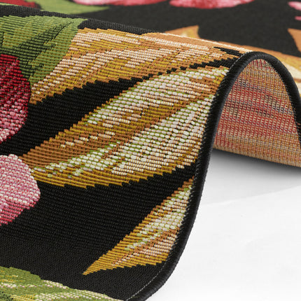 Vloerkleed Tropical Flowers Rechthoekig - Kleurrijk