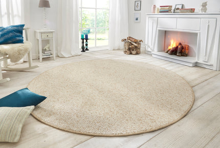 Vloerkleed Wolly Rond - creme