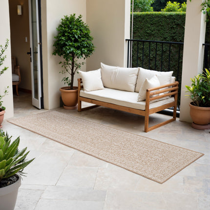Dubbelzijdig Buitenkleed Kona - Beige/Wit