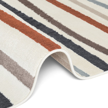 Vloerkleed Linnea Rond - Creme Multicolor