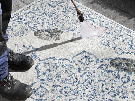 Buitenkleed Ornament - Blauw