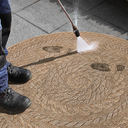 Jute Buitenkleed Woods - Rond