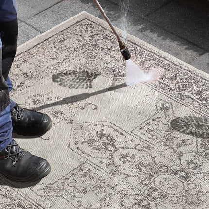 Dubbelzijdig Buitenkleed Borbon Rond - Grijs