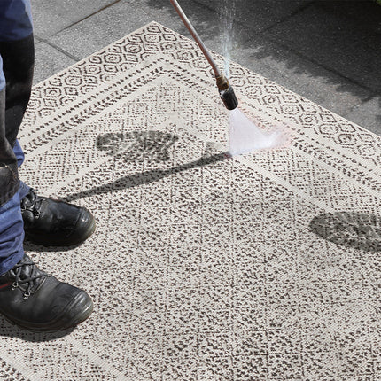 Dubbelzijdig Buitenkleed Victoria - Zwart