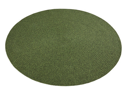 Jute Buitenkleed Braids Rond - Groen