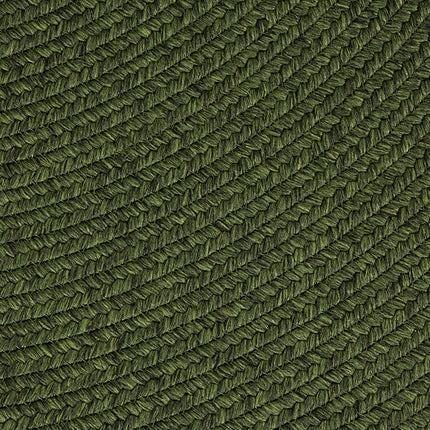 Jute Buitenkleed Braids Rond - Groen