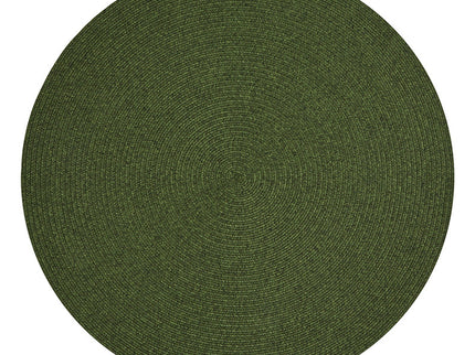 Jute Buitenkleed Braids Rond - Groen