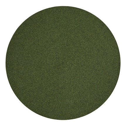 Jute Buitenkleed Braids Rond - Groen