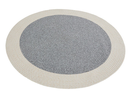 Jute Buitenkleed Braids Rond - Grijs/Creme