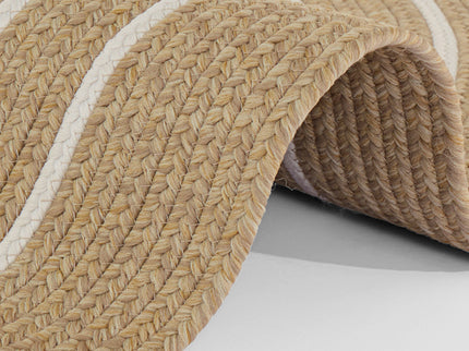 Jute Buitenkleed Braids Rond - Beige