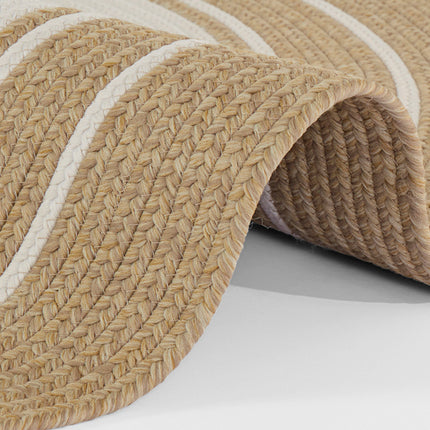 Jute Buitenkleed Braids Rond - Beige