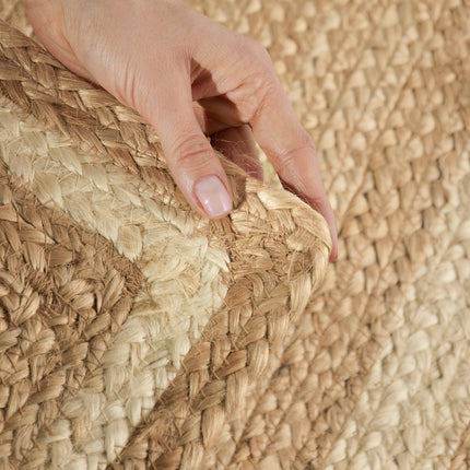 Vloerkleed Looma Rechthoekig - Natuur Goud Ivoor