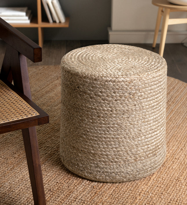 Vloerkleed Pouf Looma Rechthoekig - Natuur Greige