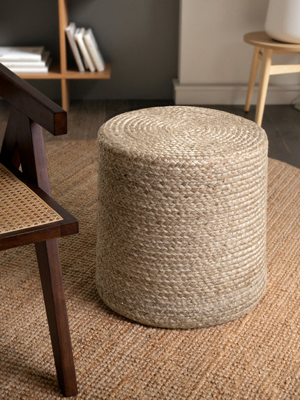 Vloerkleed Pouf Looma Rechthoekig - Natuur Greige