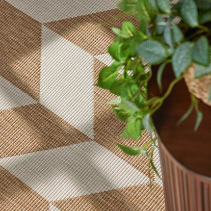 Vloerkleed Terrick Rechthoekig - Jute wit