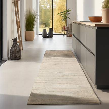 Jute Wol Katoen Vloerkleed  - Beige